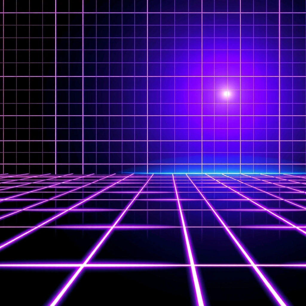 Fondo cyberpunk con efectos de neón