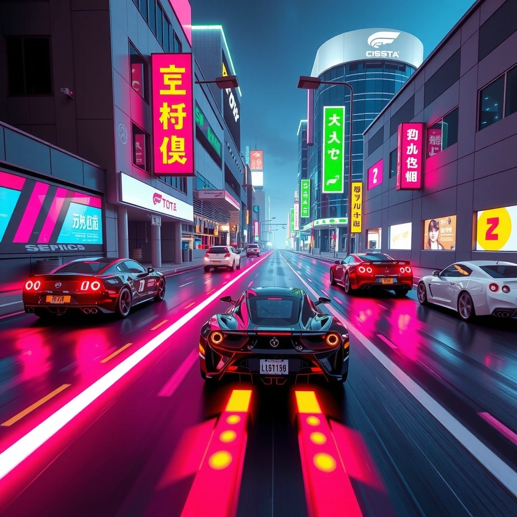 Neon Rush - Juego de carreras futuristas
